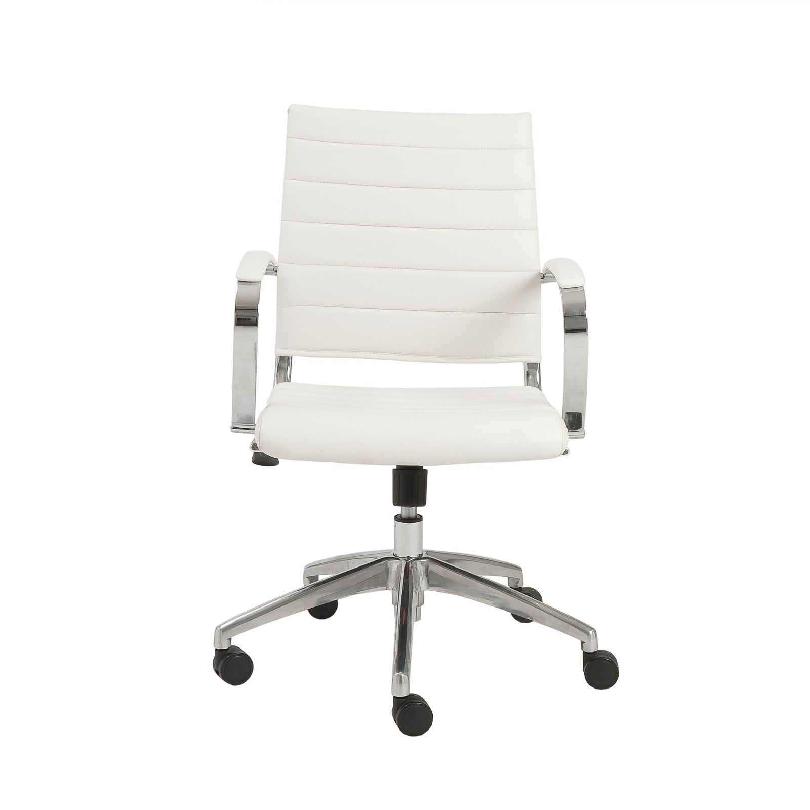 Euro Style Axel Low Back Office Chair with Aluminum Base Clearance