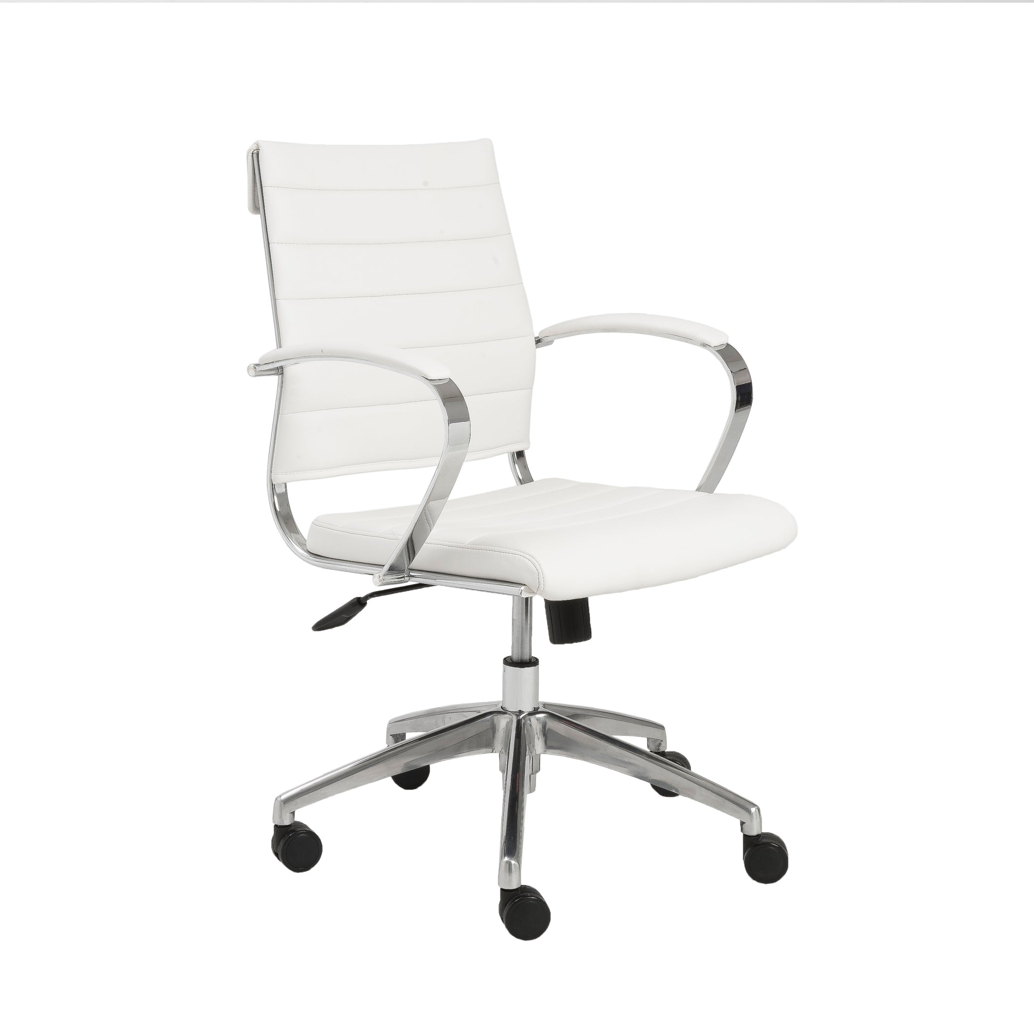 Euro Style Axel Low Back Office Chair with Aluminum Base Clearance