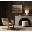Four Hands Sinclair Round Ottoman
