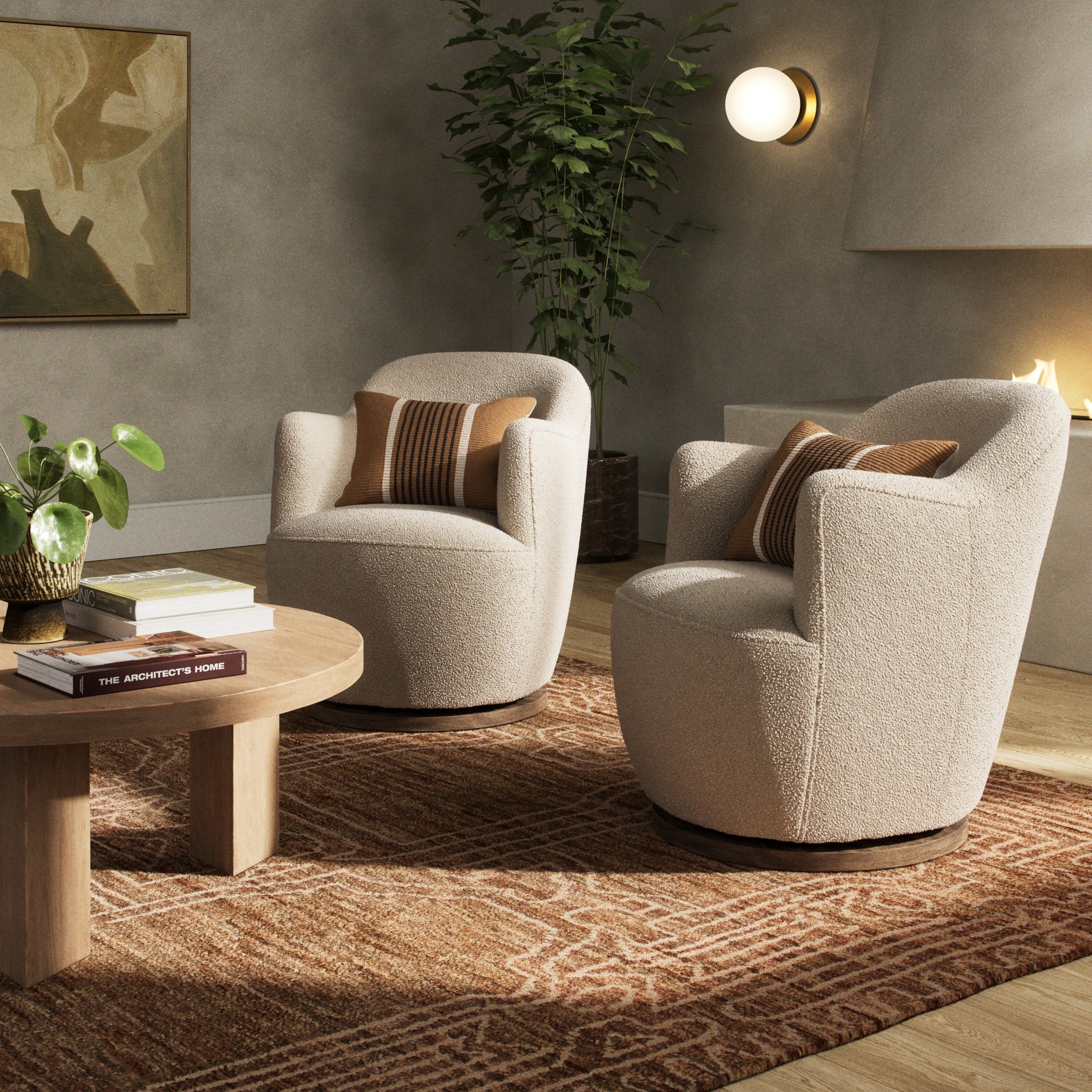 Four Hands Aurora Swivel Chair