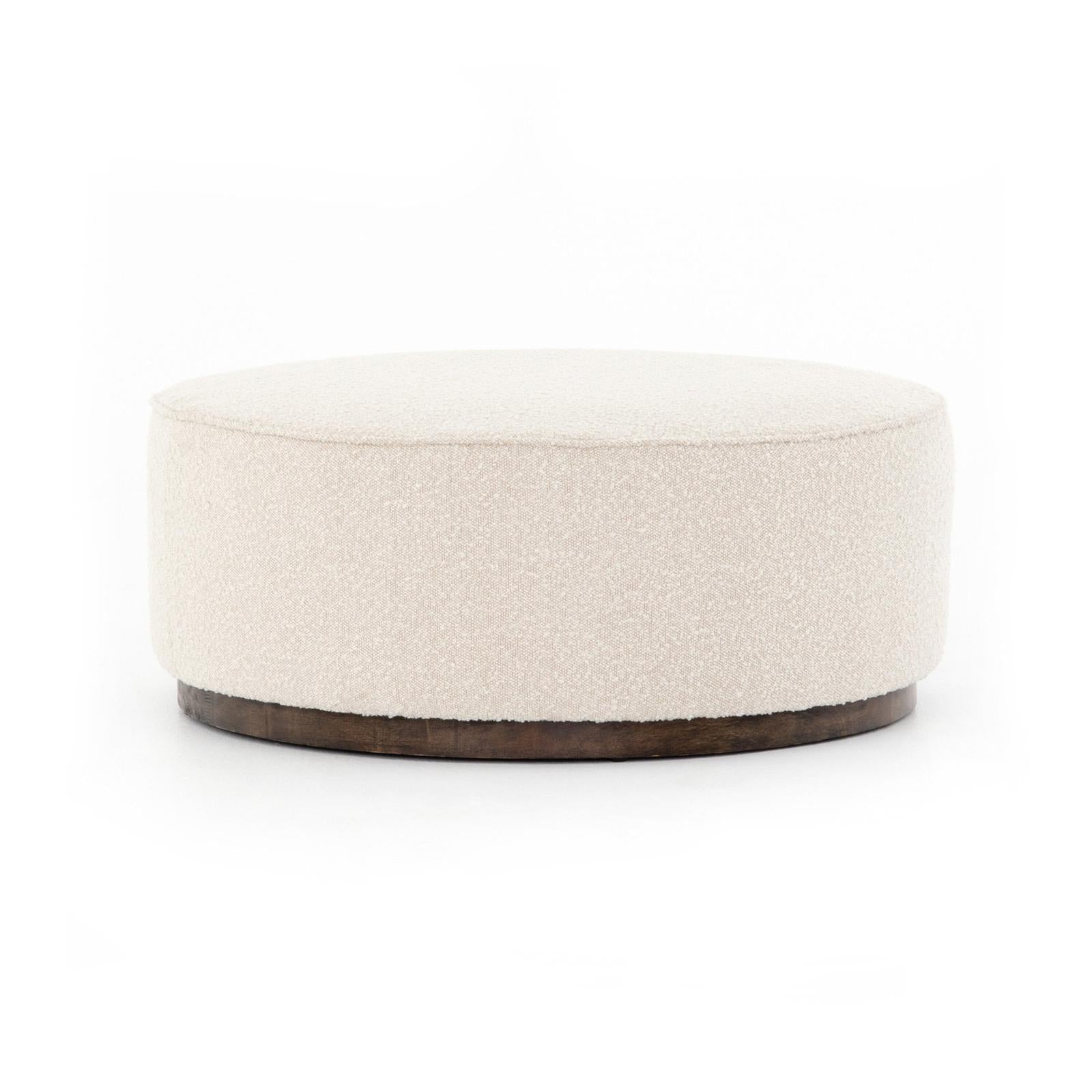 Four Hands Sinclair Large Round Ottoman