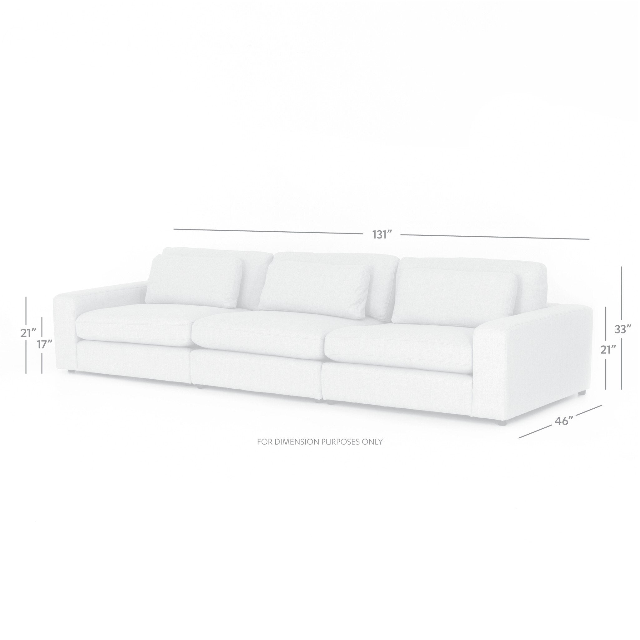 Four Hands Bloor 3-Piece Sectional