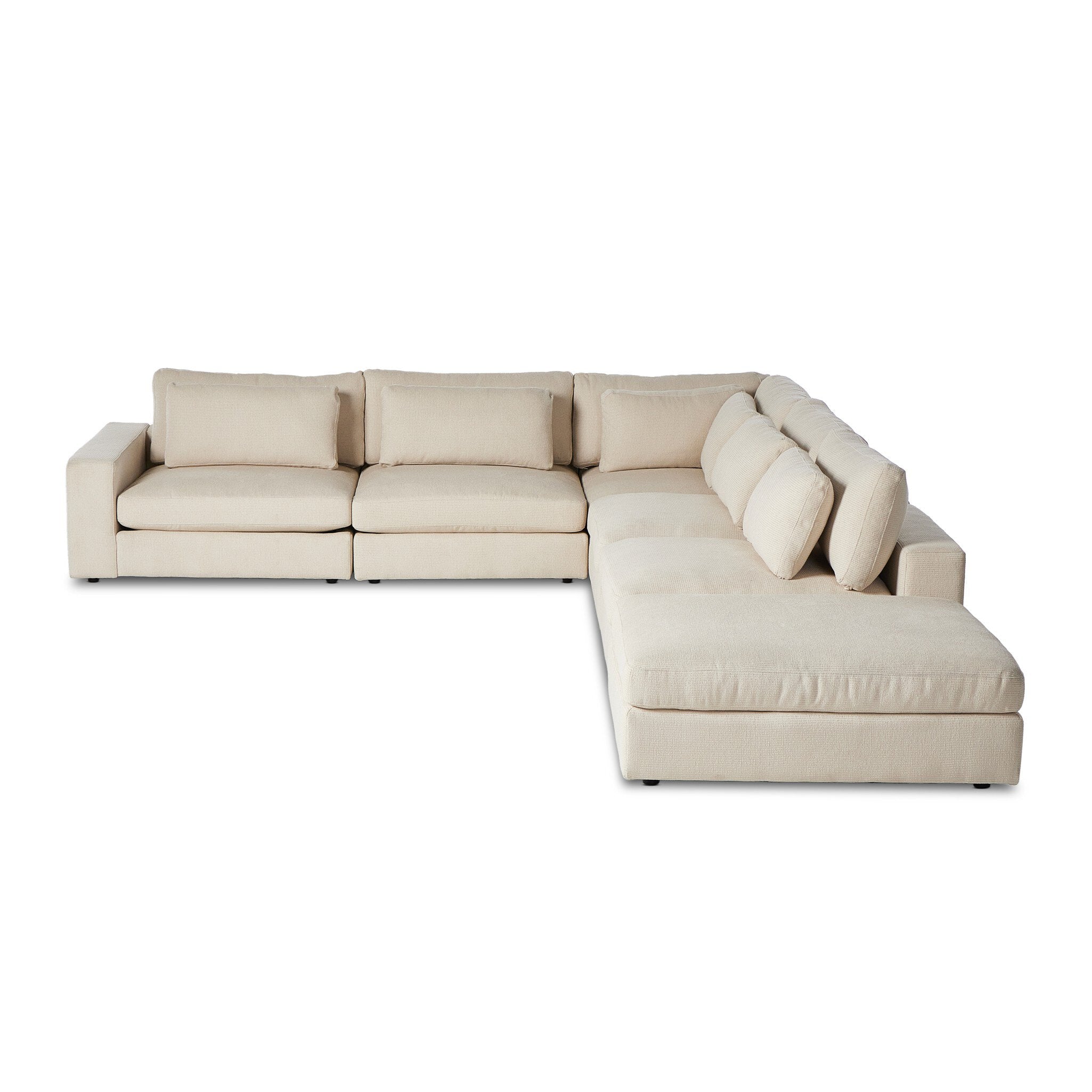 Four Hands Bloor 5-Piece Sectional LAF Sofa W/ Ottoman