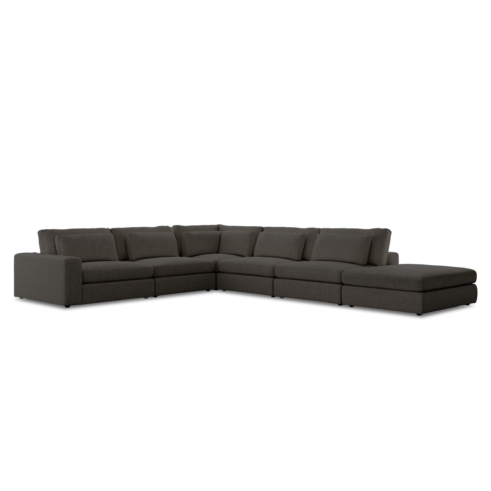 Four Hands Bloor 5-Piece Sectional LAF Sofa W/ Ottoman