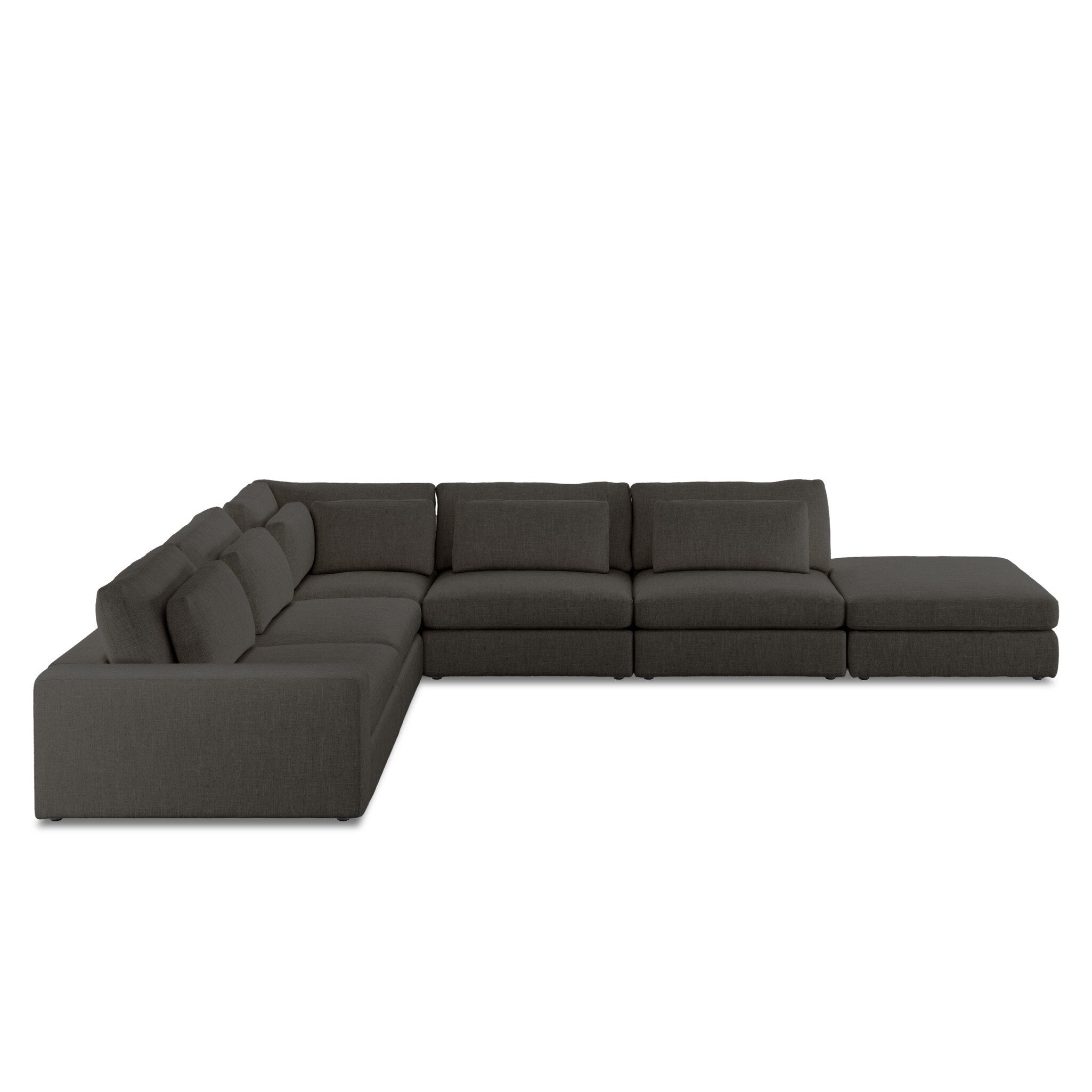 Four Hands Bloor 5-Piece Sectional LAF Sofa W/ Ottoman