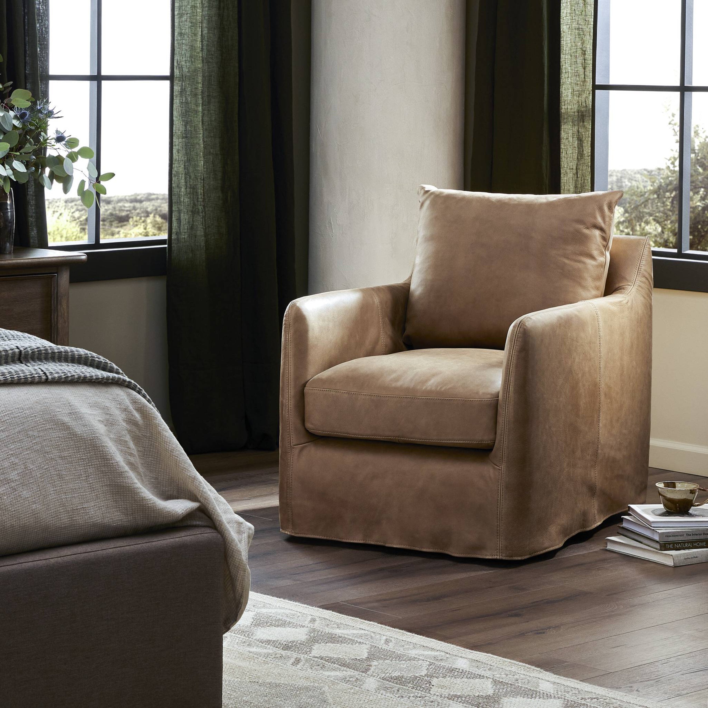 Four Hands Banks Swivel Chair