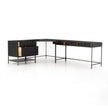 Four Hands Trey L-Shaped Desk System With Filing Cabinet