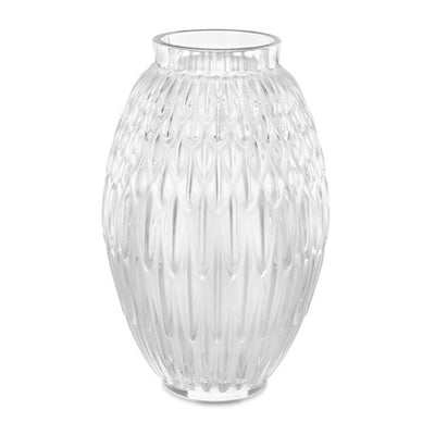 Lalique Empreinte Animale Plumes Large Vase