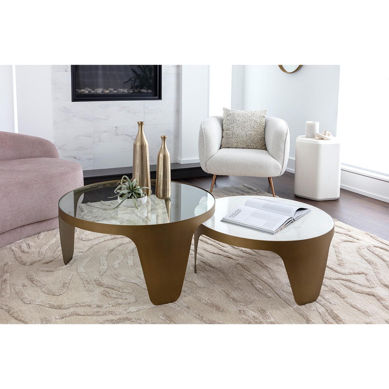 Sunpan Amara White Lounge Chair Clearance