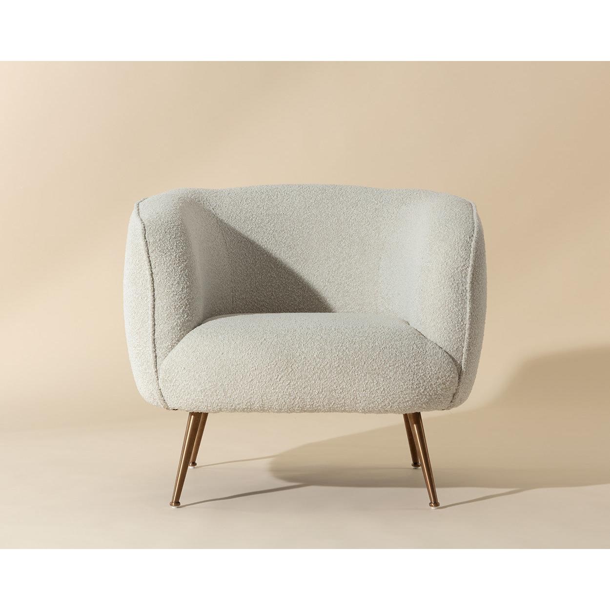 Sunpan Amara White Lounge Chair Clearance