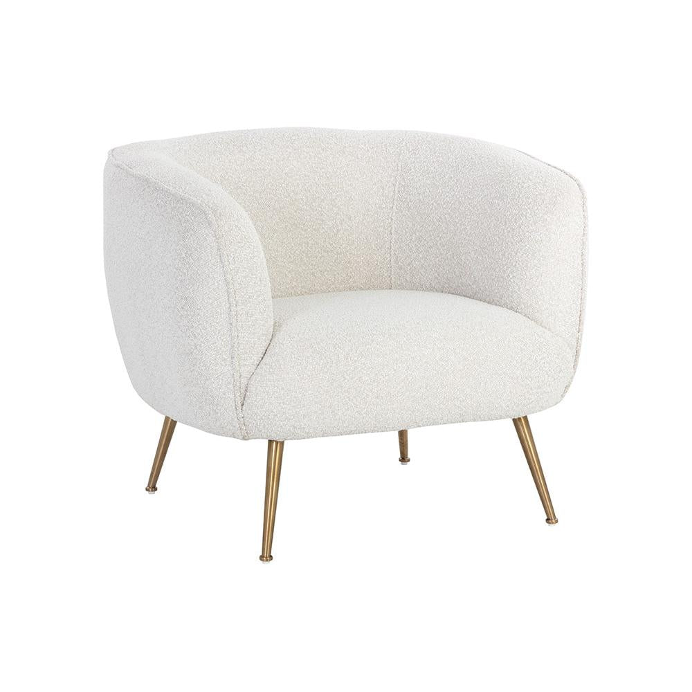 Sunpan Amara White Lounge Chair Clearance