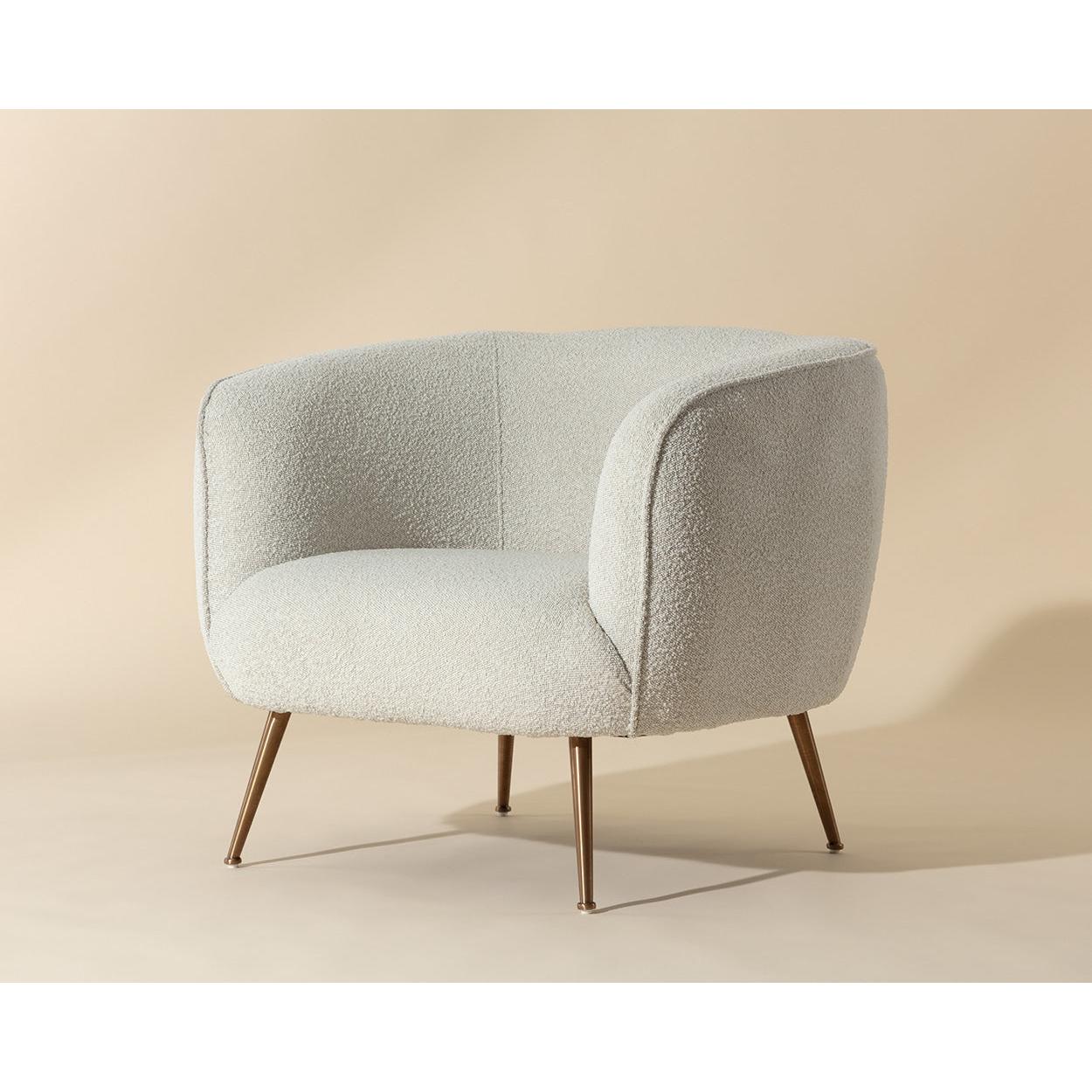 Sunpan Amara White Lounge Chair Clearance