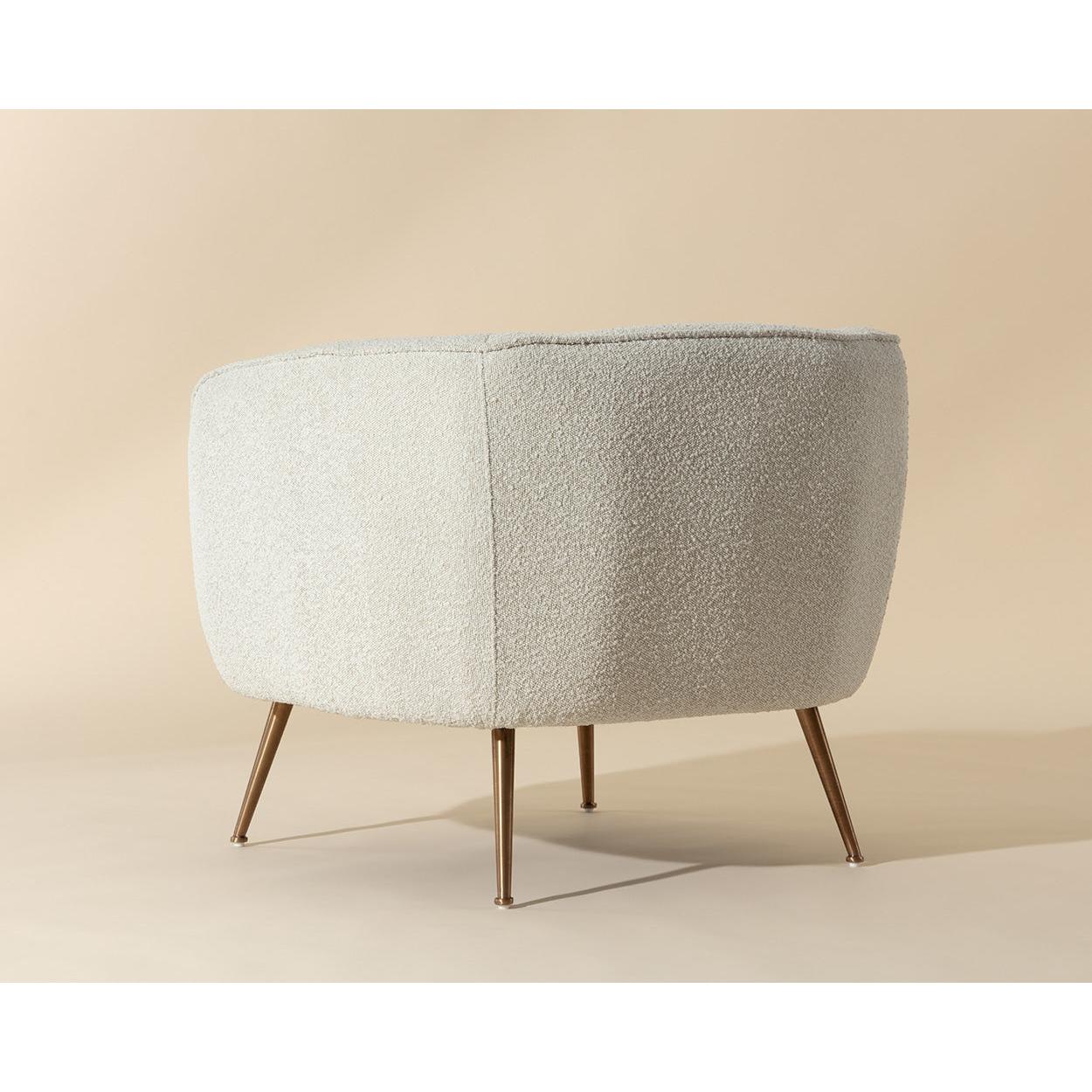 Sunpan Amara White Lounge Chair Clearance