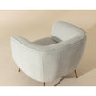 Sunpan Amara White Lounge Chair Clearance