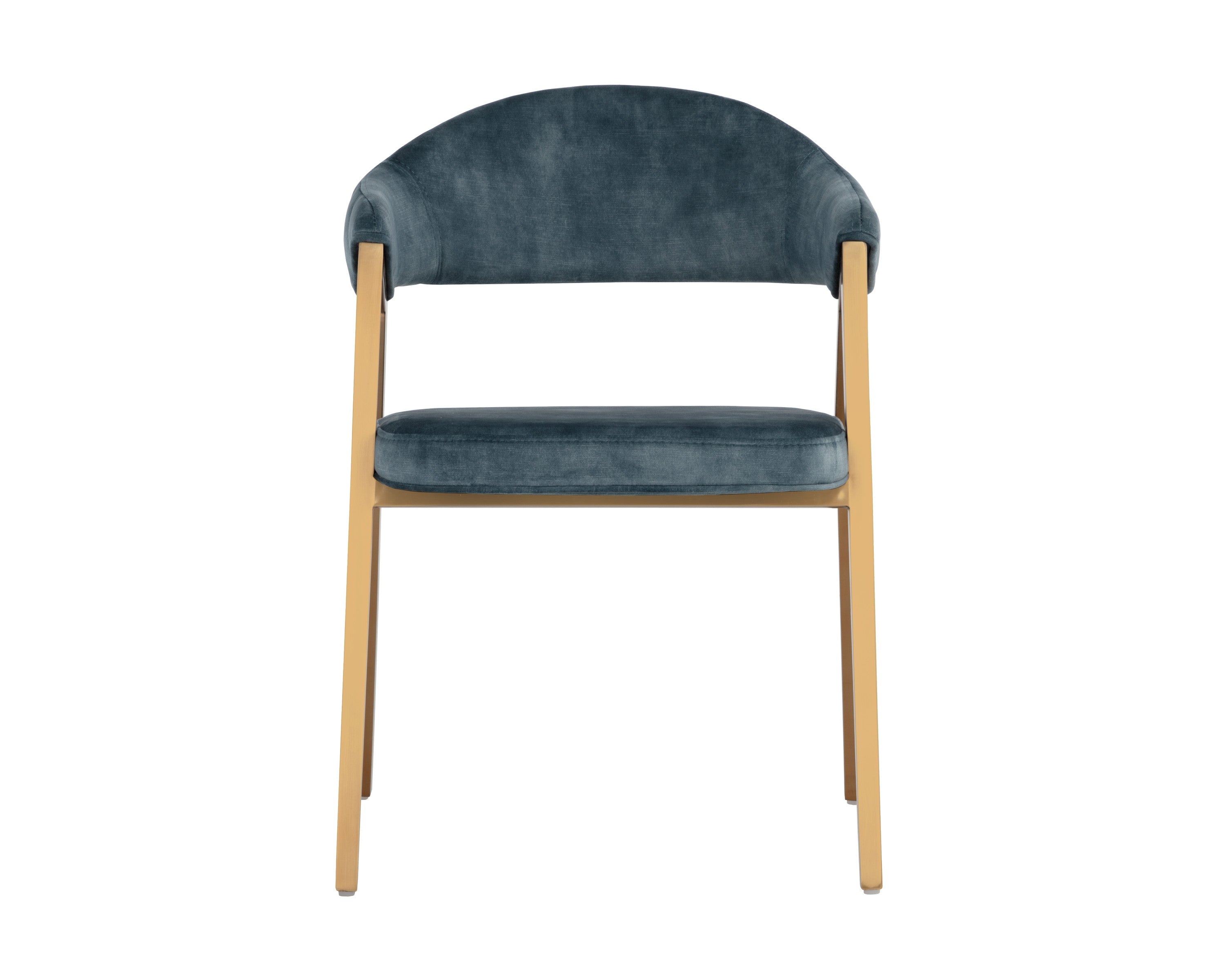 Sunpan Burgos Dining Armchair - Nono Petrol Clearance