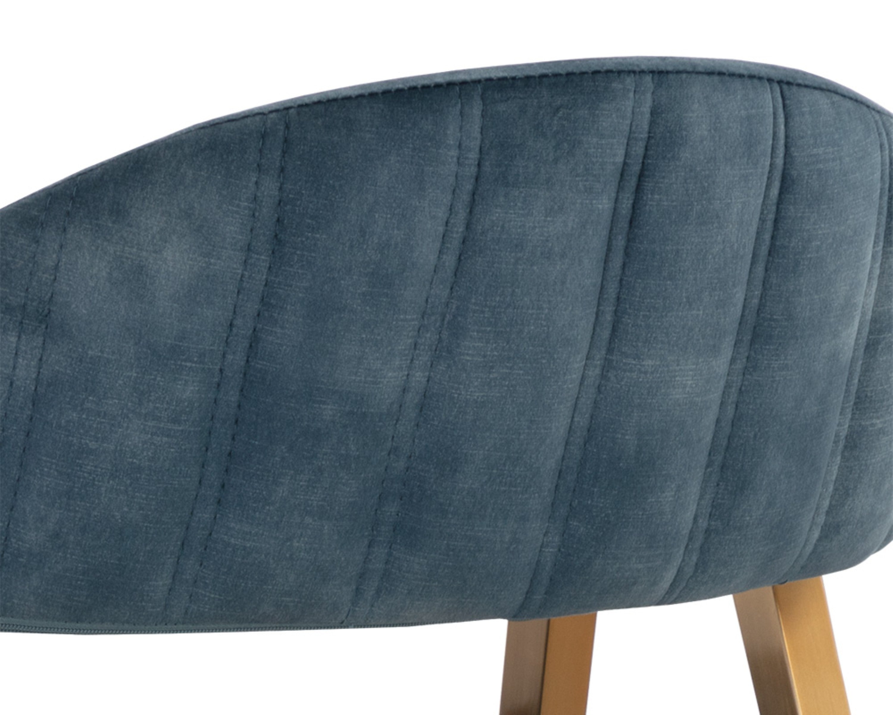 Sunpan Burgos Dining Armchair - Nono Petrol Clearance