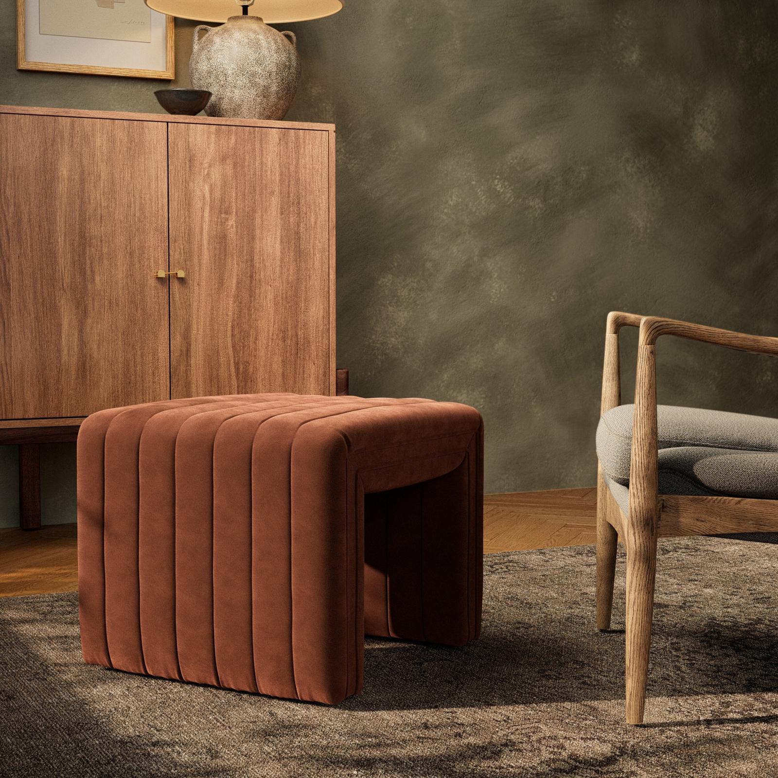 Four Hands Augustine Small Ottoman