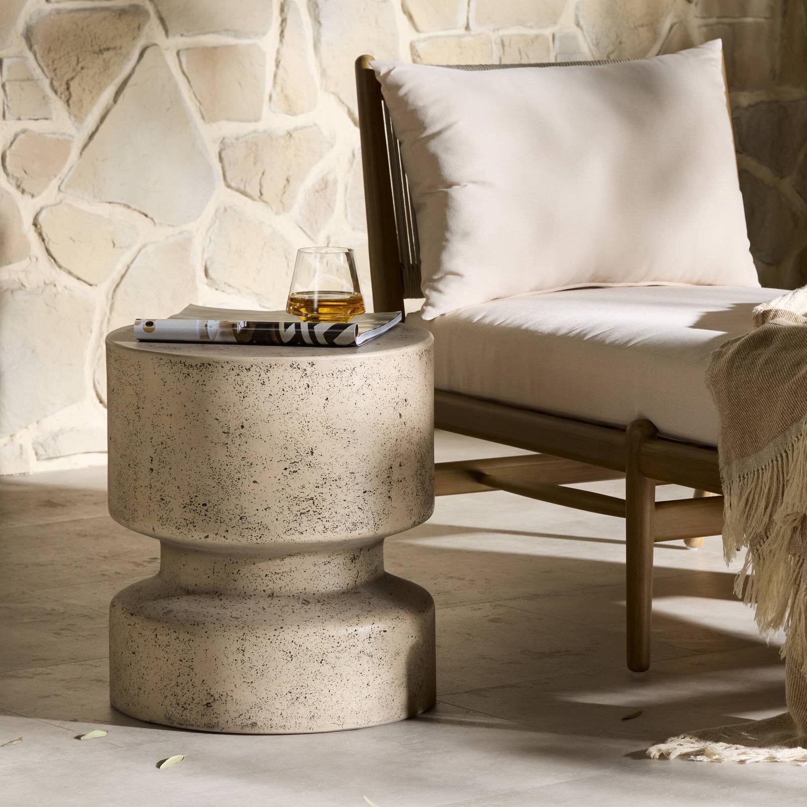 Four Hands Nahla Outdoor End Table