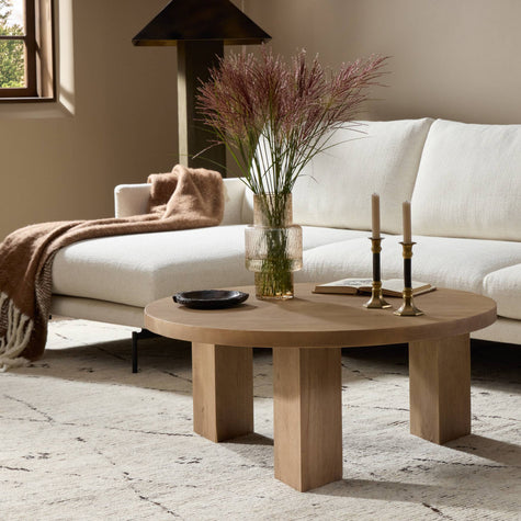 Four Hands Mesa Round Coffee Table