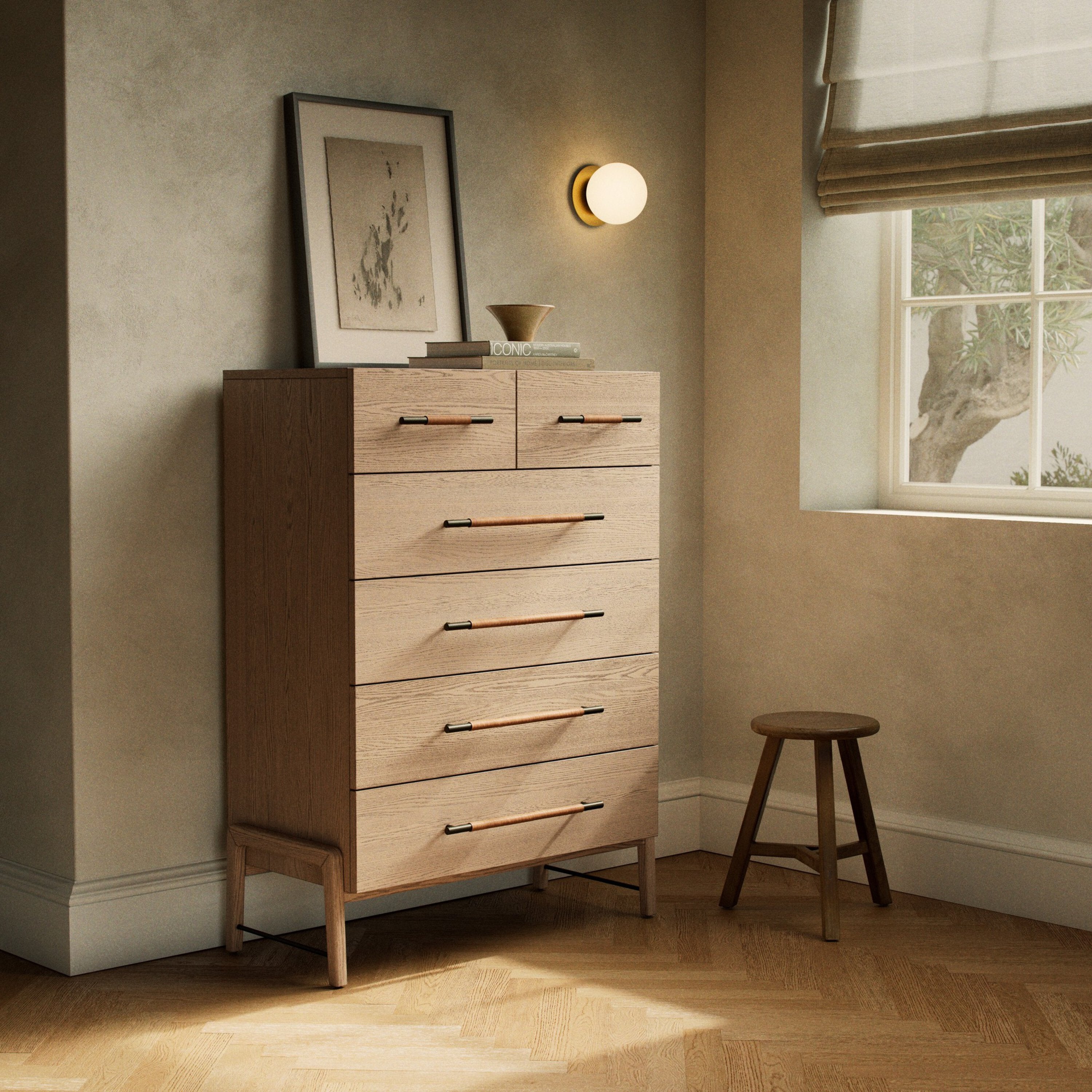 Four Hands Rosedale 6 Drawer Tall Dresser