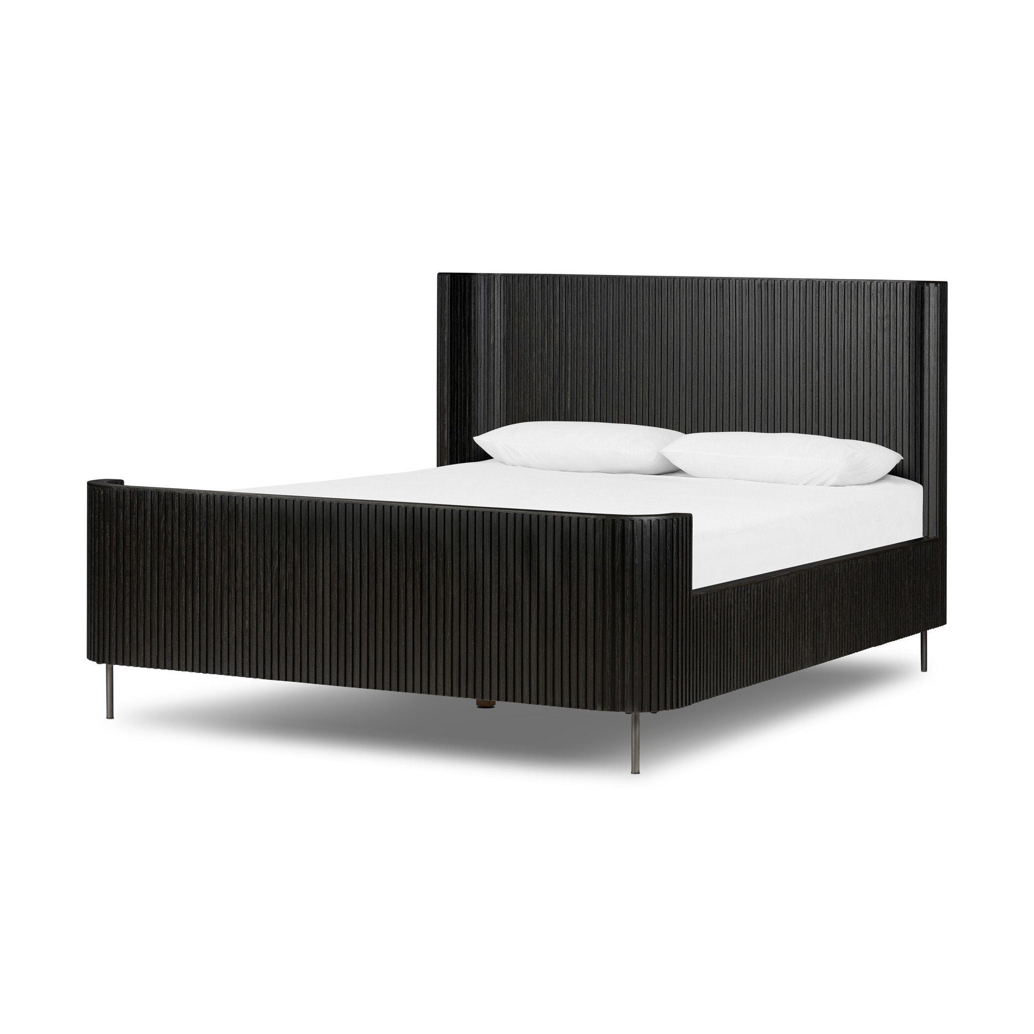 Four Hands Fletcher Bed Distressed Black