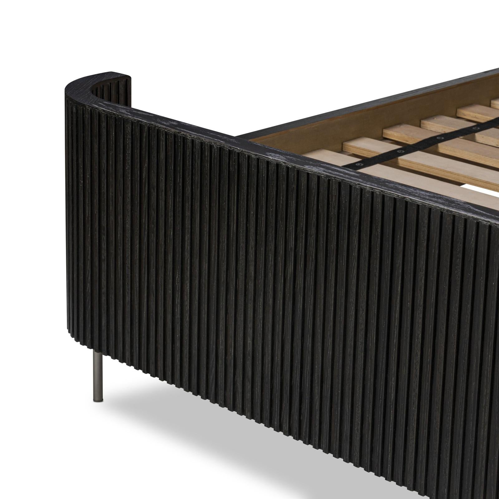 Four Hands Fletcher Bed Distressed Black