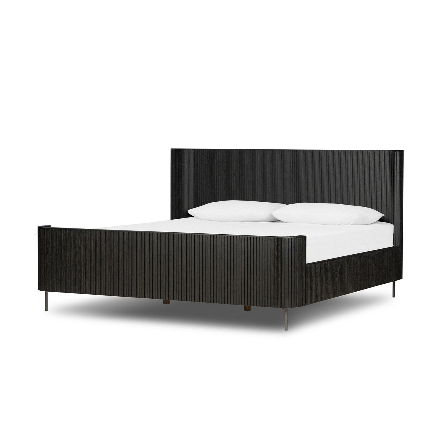 Four Hands Fletcher Bed Distressed Black