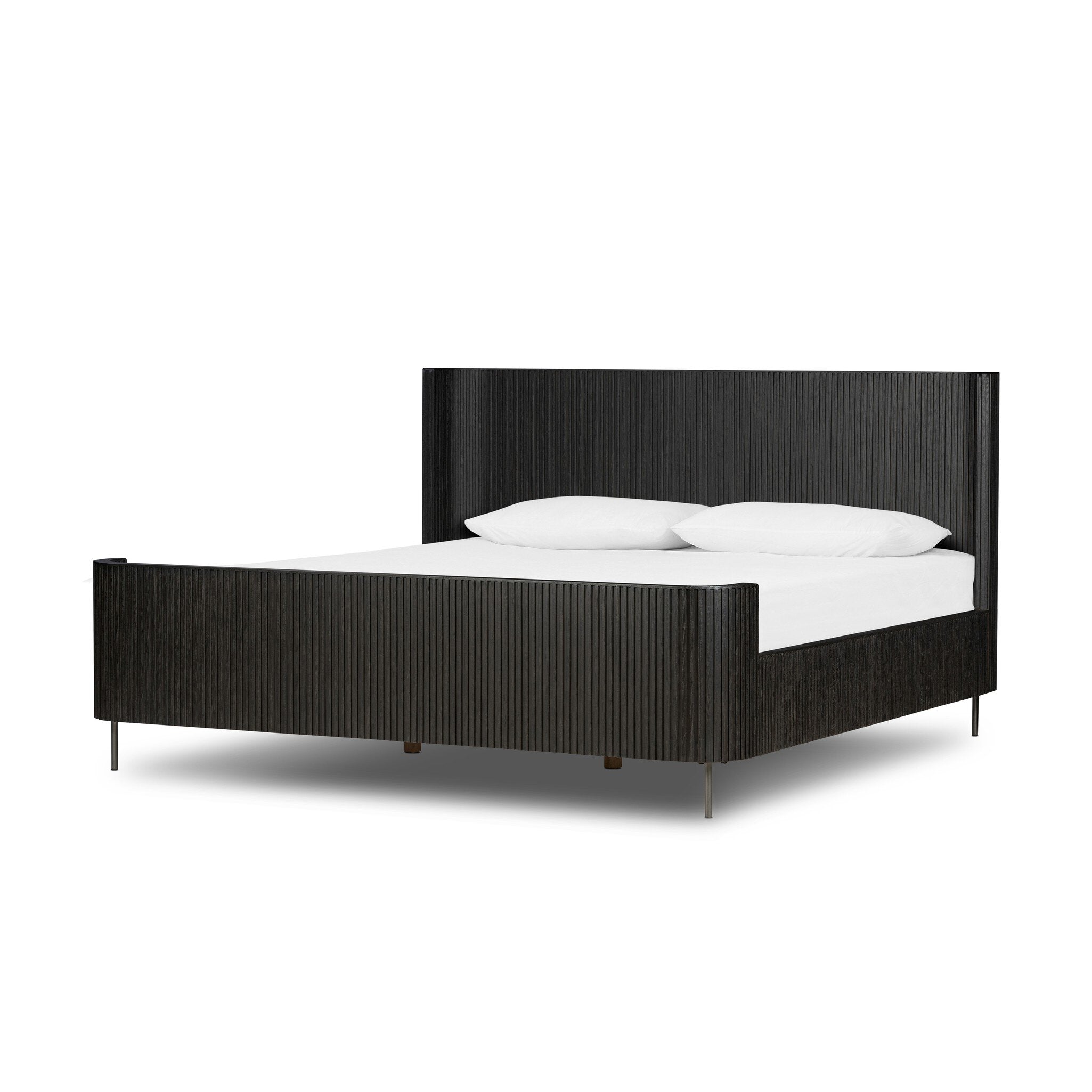 Four Hands Fletcher Bed Distressed Black