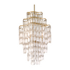 Corbett Dolce 7 Light Champagne Leaf Chandelier Ceiling Light