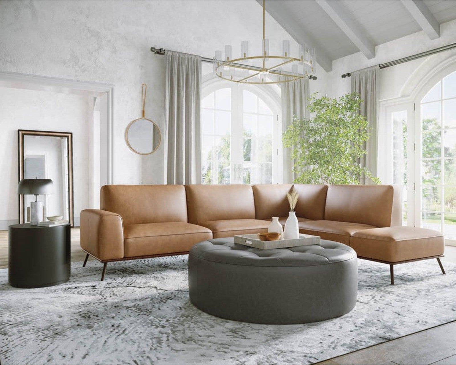 Sunpan Brandi Sofa Chaise