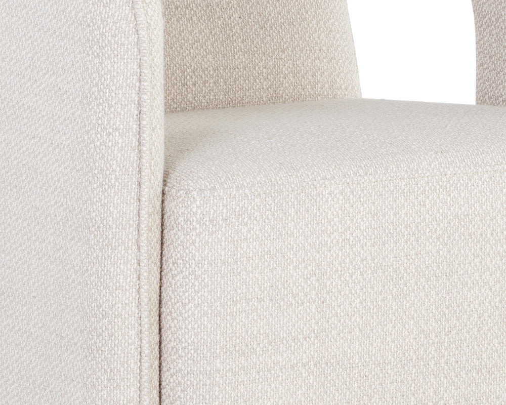 Sunpan Kendrick Wheeled Dining Armchair