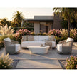 Sunpan Allariz White Greige Sofa