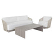 Sunpan Allariz White Greige Sofa