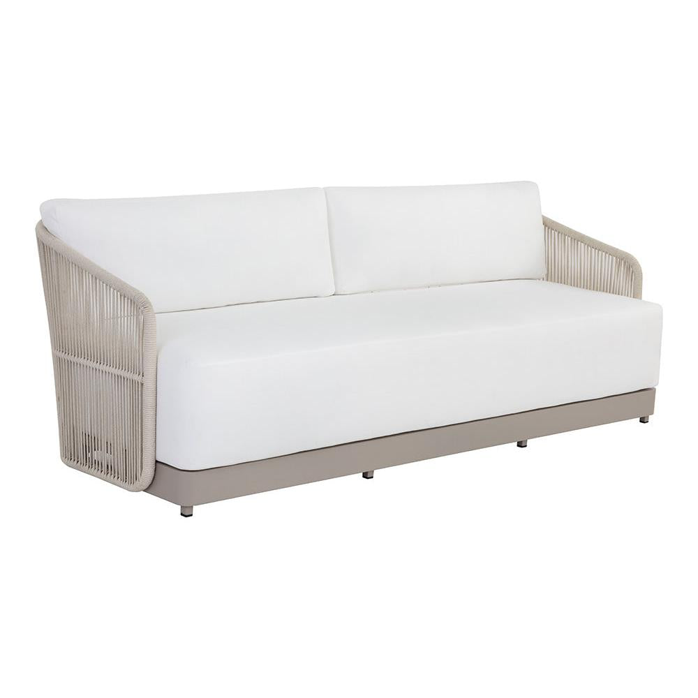Sunpan Allariz White Greige Sofa