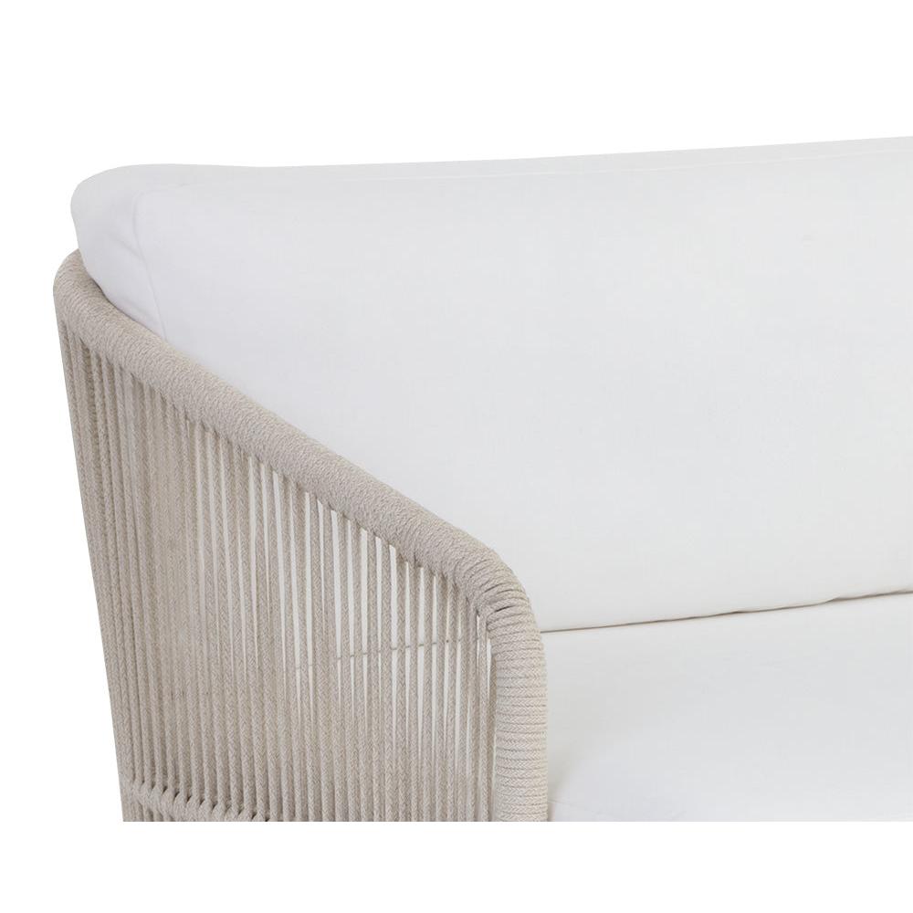 Sunpan Allariz White Greige Sofa