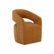 Sunpan Lloret Wheeled Dining Armchair, Amber