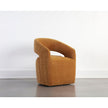 Sunpan Lloret Wheeled Dining Armchair, Amber