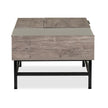 Magnussen Home Fenwick Whitetail Brown And Smoke Glass Rectangular Lift Top Cocktail Table
