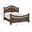 Magnussen Home Durango Willadeene Brown Panel Bed