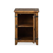 Magnussen Home Chesterfield Farmhouse Timber Chairside End Table