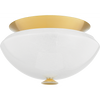 Hudson Valley Lighting Pawtucket 2 Light 15 inch Aged Brass/Soft White Flush Mount Ceiling Light