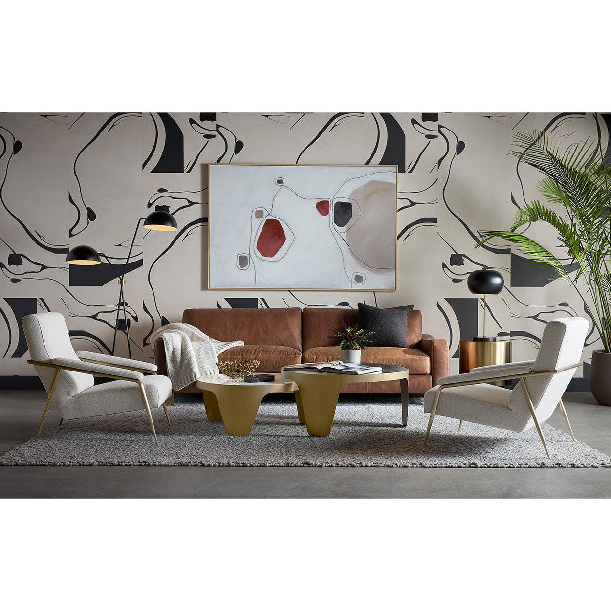 Sunpan Mysaria Nesting Coffee Tables - Set of 2