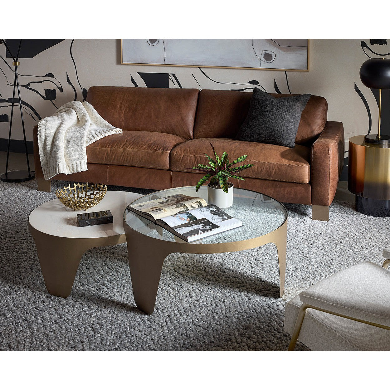 Sunpan Mysaria Nesting Coffee Tables - Set of 2