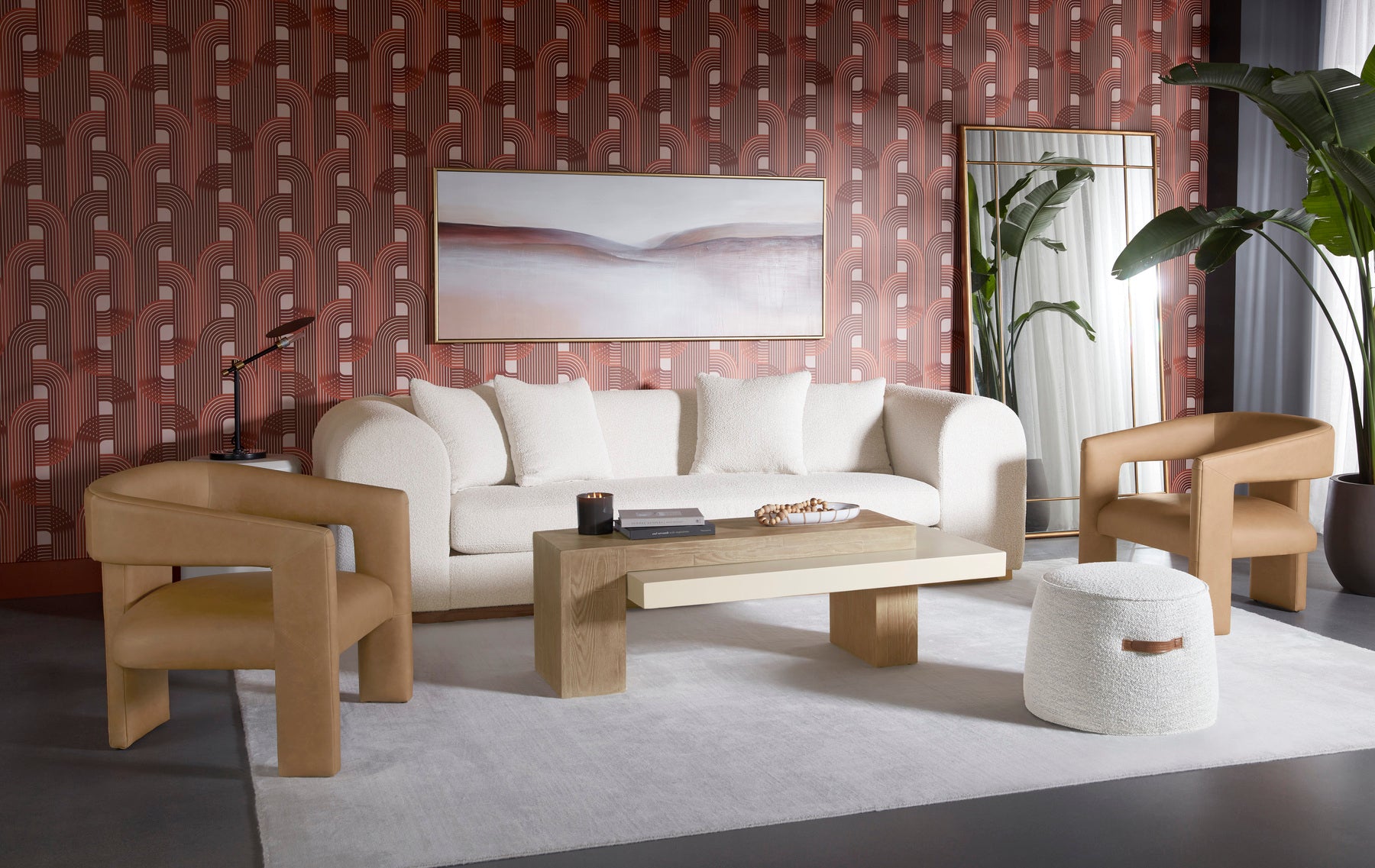 Sunpan Mitchell Ottoman