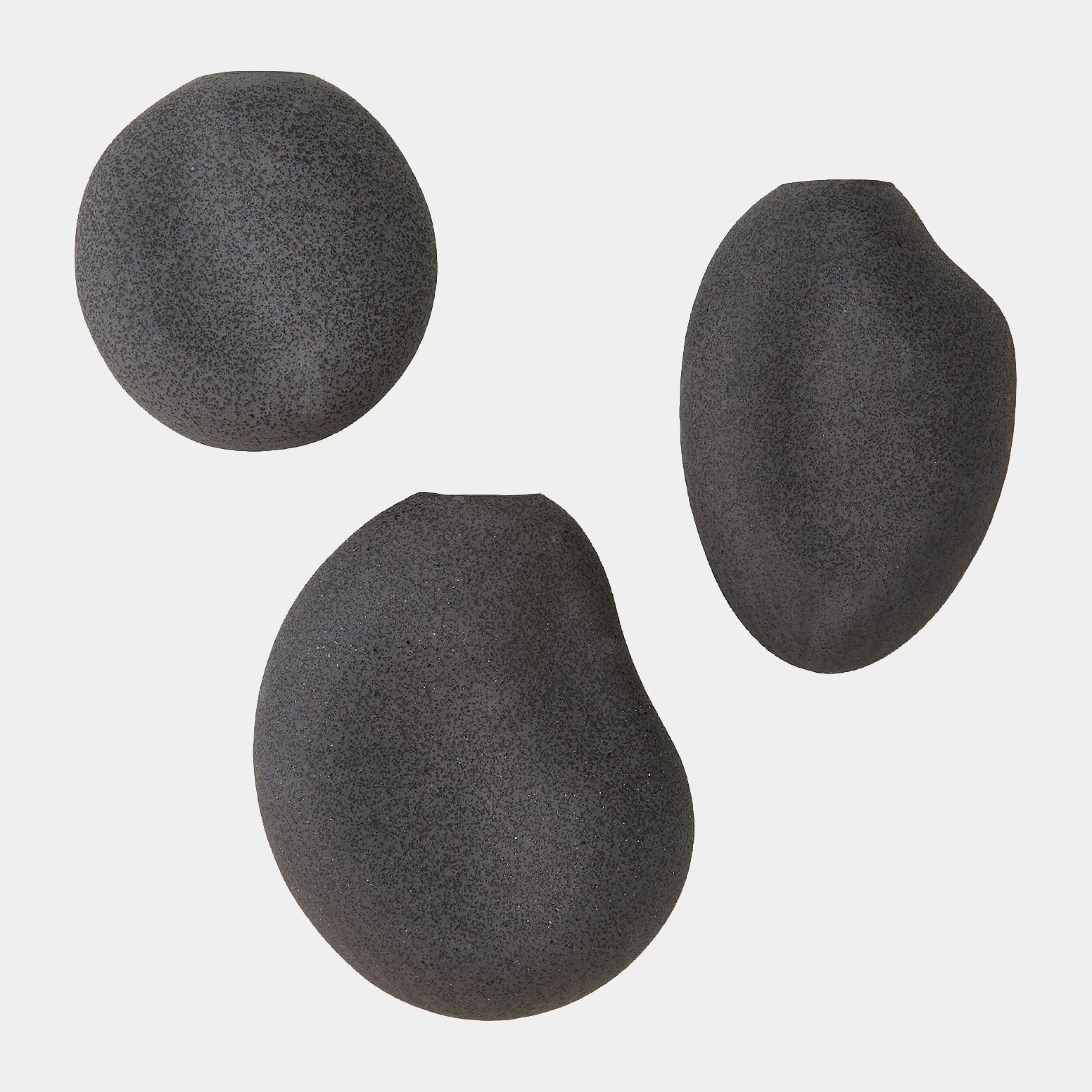 Global Views Pebble Wall Vases Set of 3