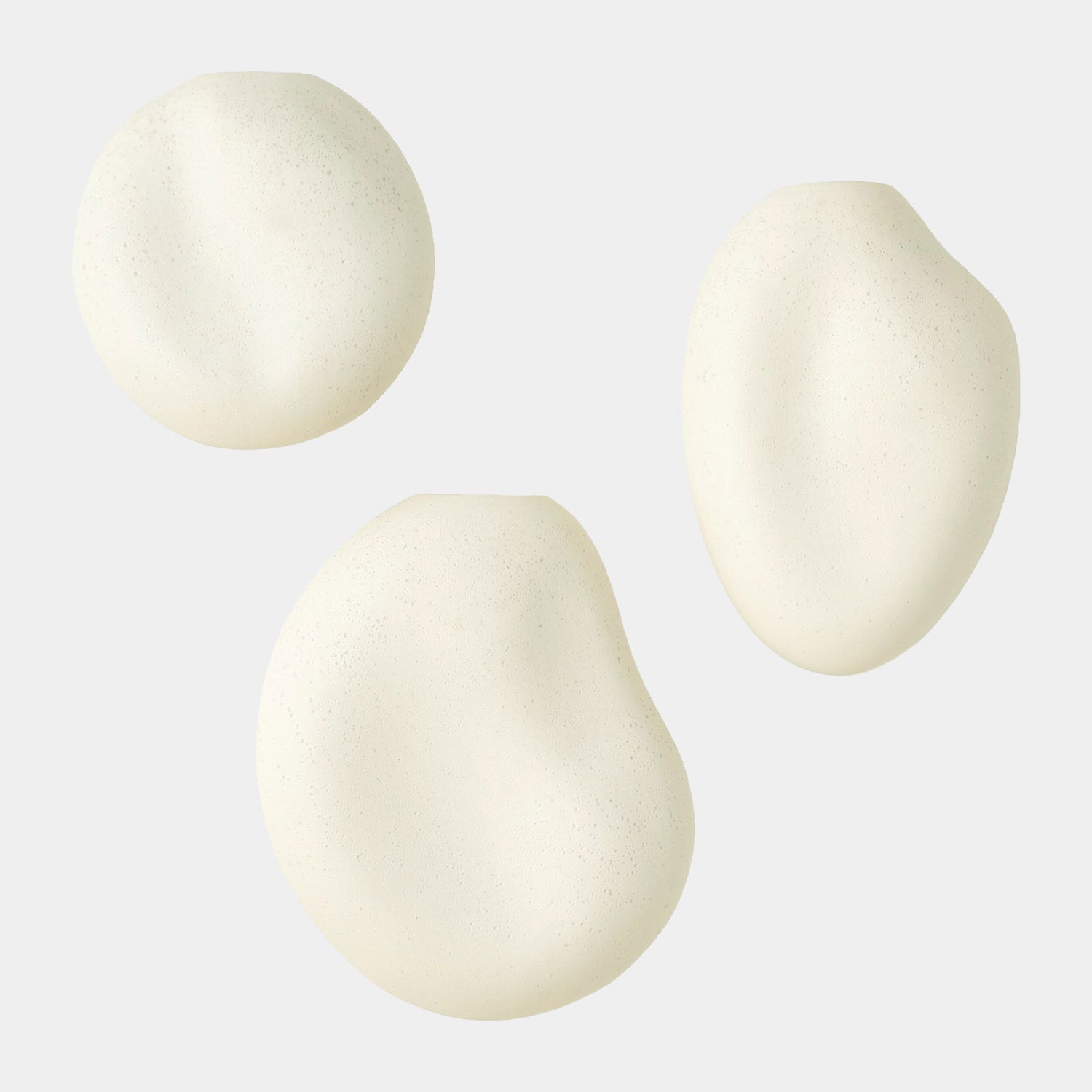 Global Views Pebble Wall Vases Set of 3