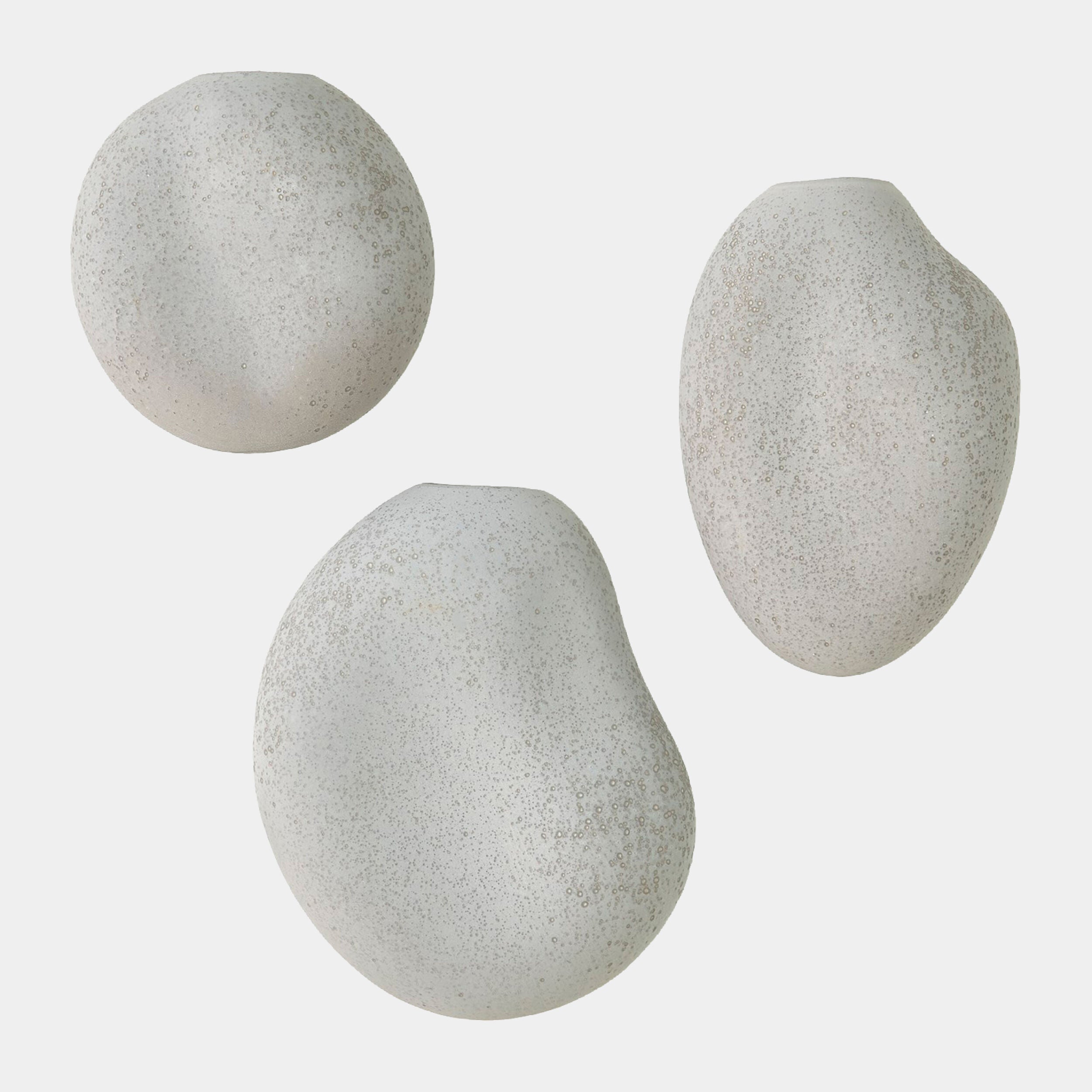 Global Views Pebble Wall Vases Set of 3