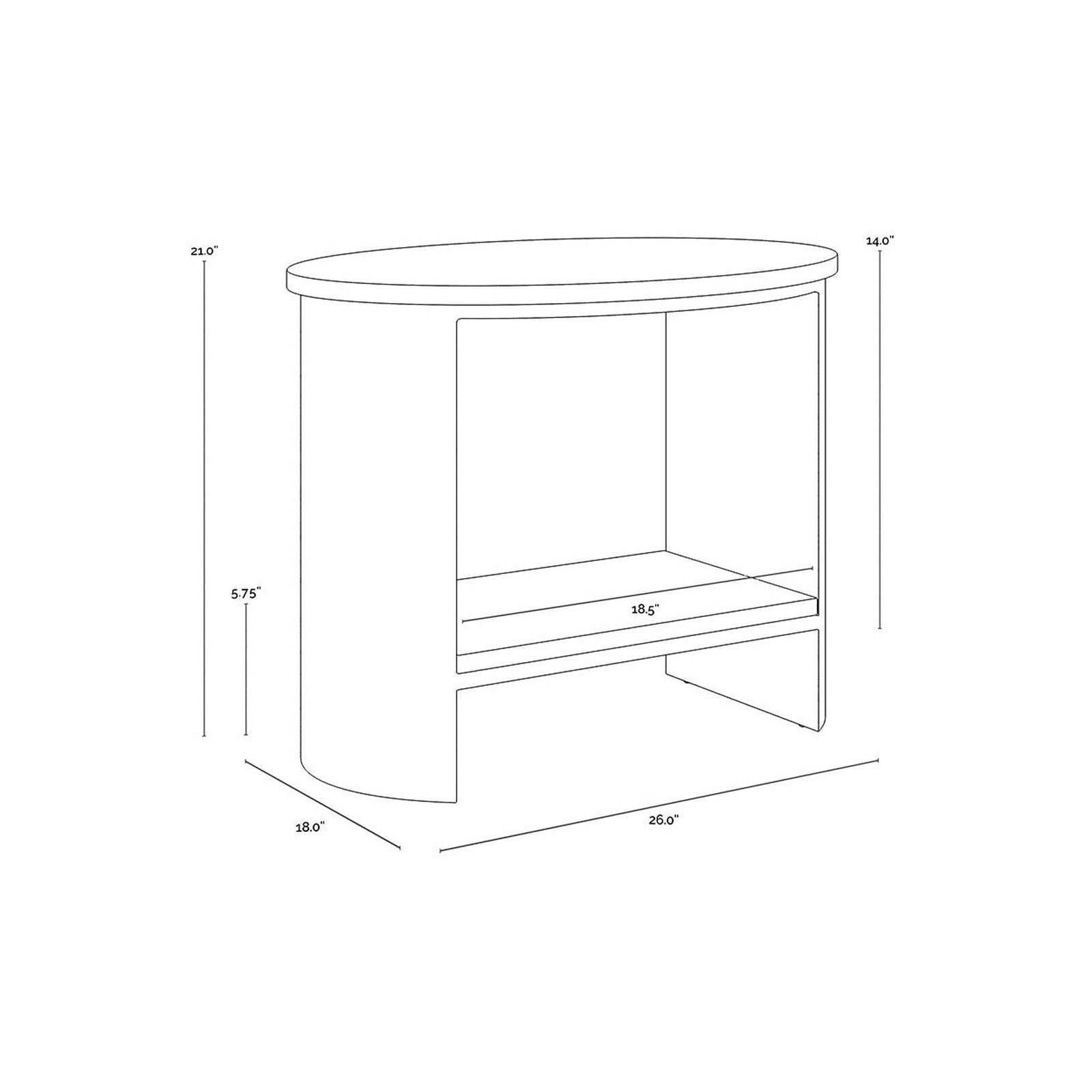 Sunpan Roshni Side Table