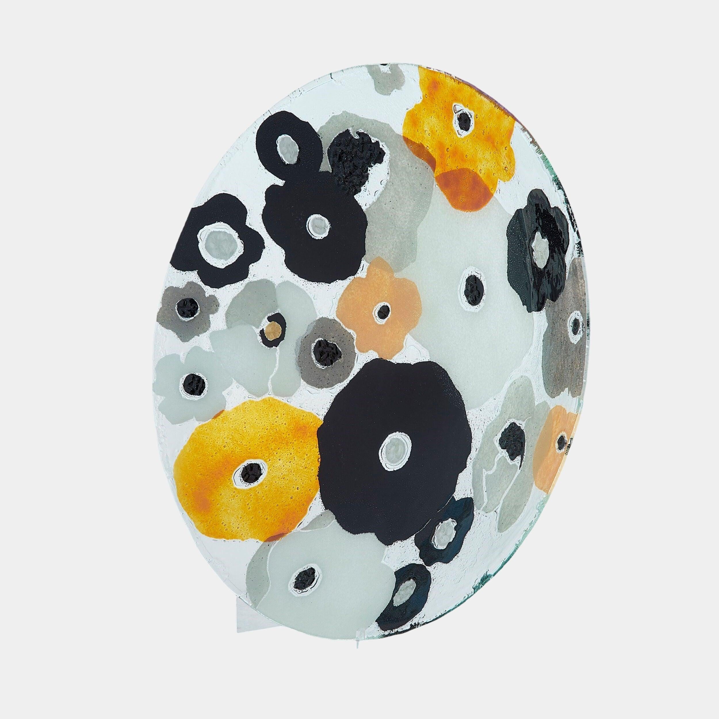 Global Views Fused Floral Charger