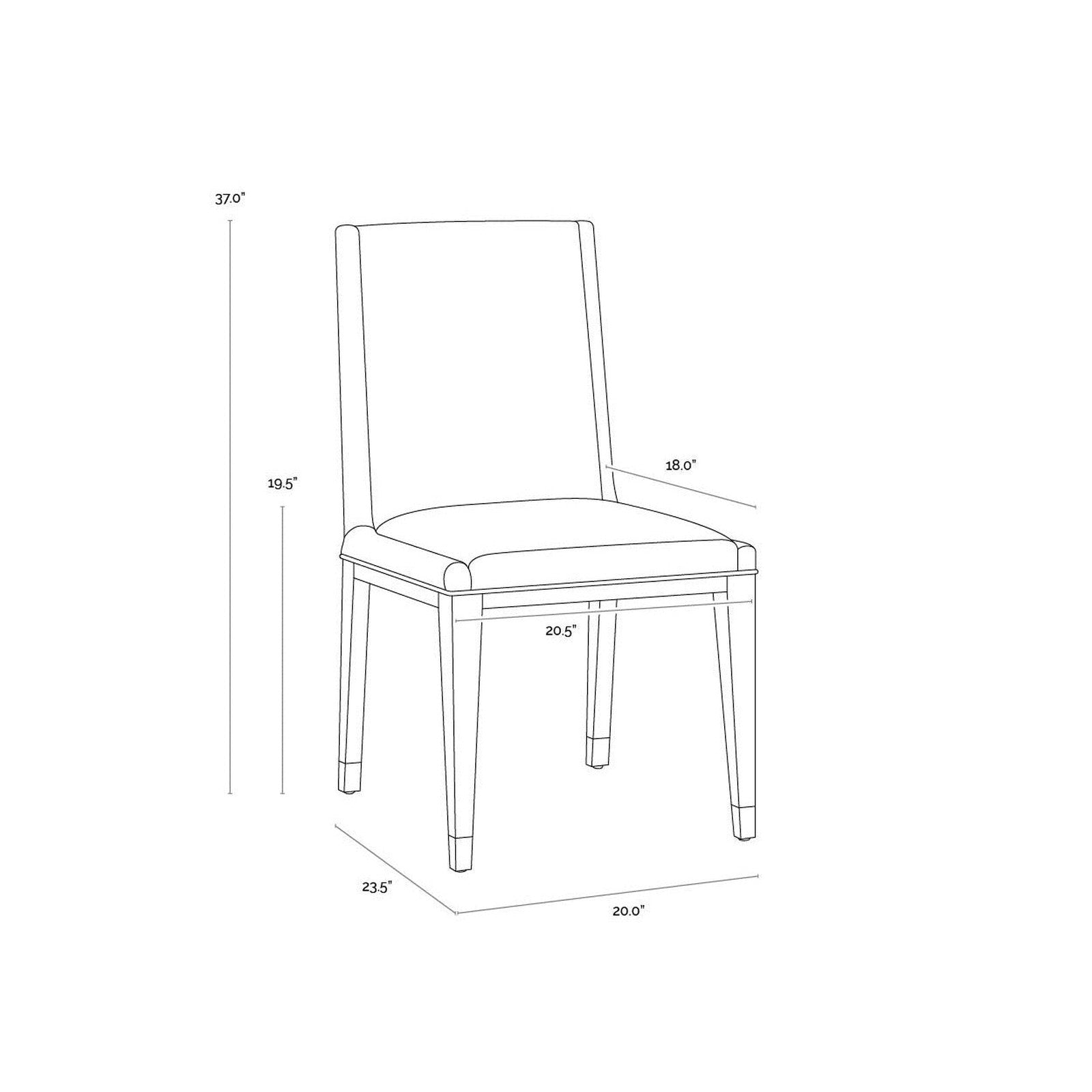 Sunpan Kalla Dining Chair - Set of 2